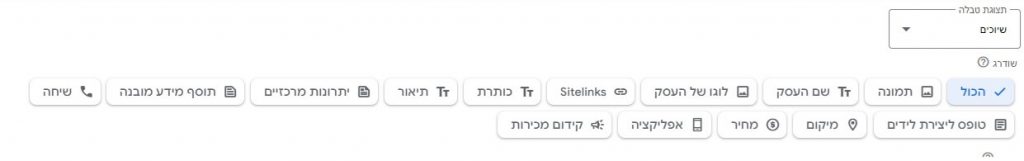 נכסים בגוגל